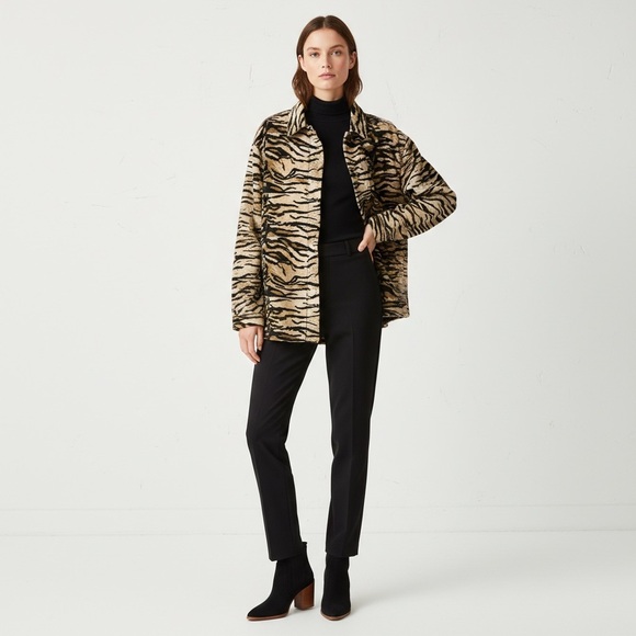 Vintage Jackets & Blazers - vintage tall girl polyester animal print shacket size XL *flaw